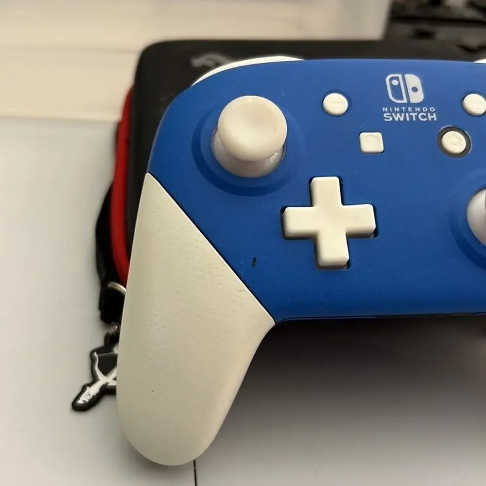 Nintendo Switch Wired Controller Custom Blue Cream